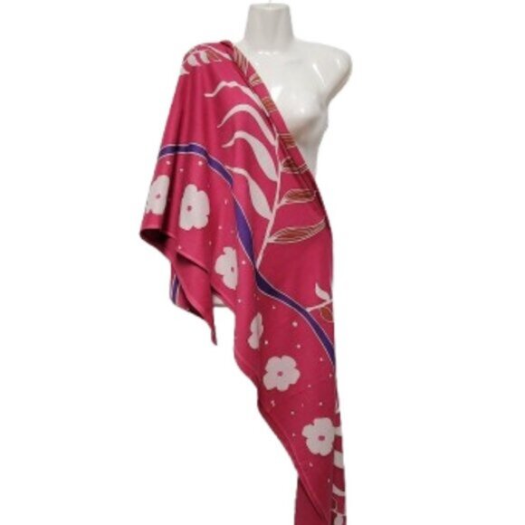 Womens Sarong Pareo Cotton Wrap HandPainted Batik Wrapskirt Beachwear -NEW - Picture 2 of 5